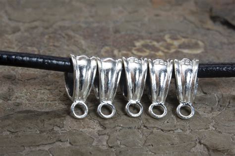 sterling silver bails for jewelry